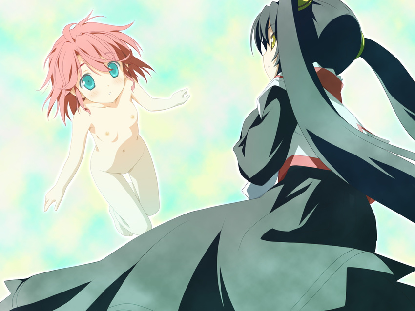 game_cg green_eyes hoshizora_no_memoria kogasaka_chinami mare_spring_ephemeral pink_hair