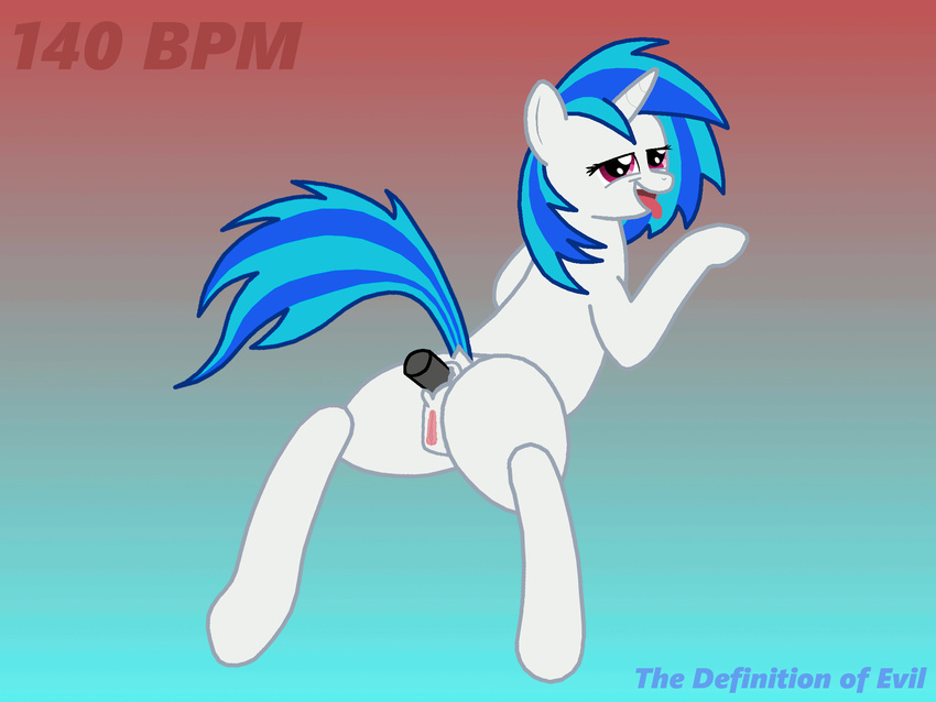 anal animated dildo friendship_is_magic my_little_pony sex_toy thedefinitionofevil vinyl_scratch_(mlp)