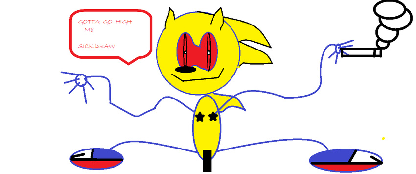 cigarette fur hedgehog mammal smile sonic_fanchar yellow_fur