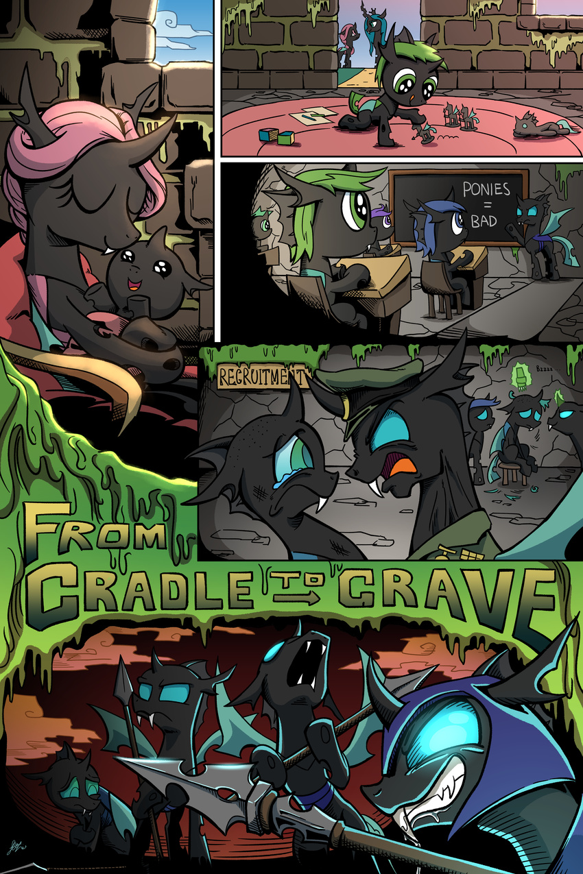 changeling english_text female feral friendship_is_magic hi_res horn lovelyneckbeard my_little_pony text wings