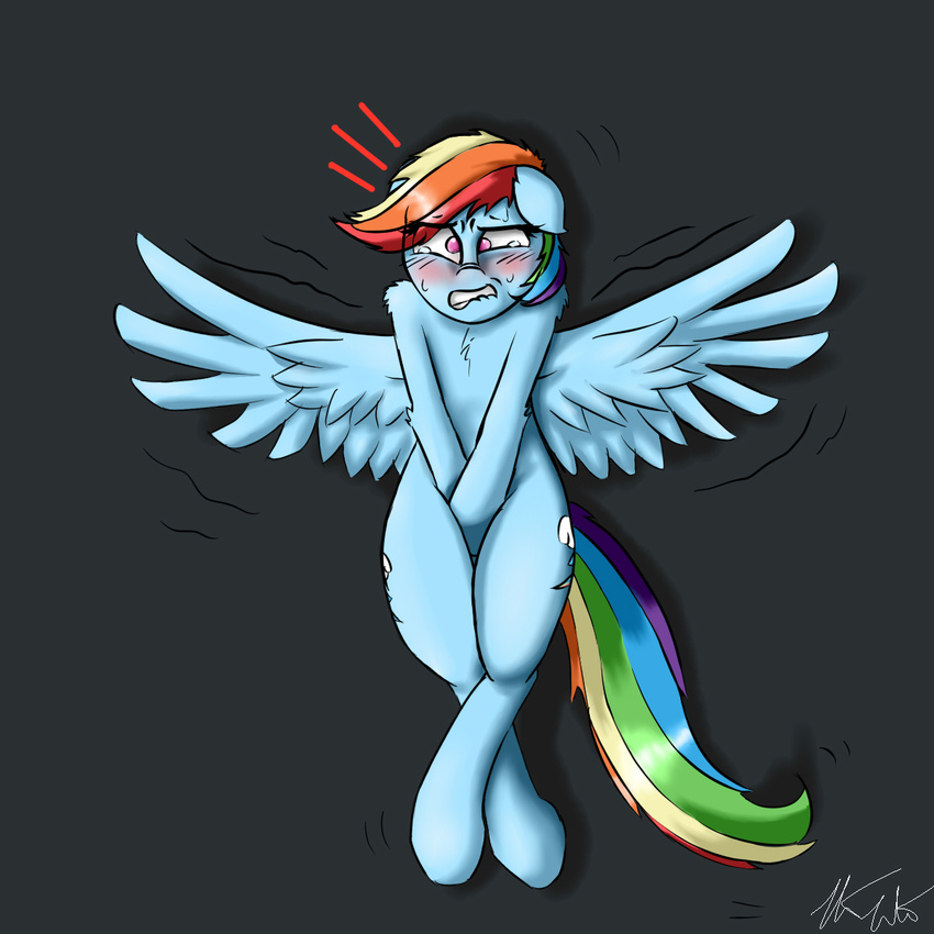 2014 blush captainpudgemuffin cute equine female feral friendship_is_magic horse mammal my_little_pony pegasus pony rainbow_dash_(mlp) solo wings