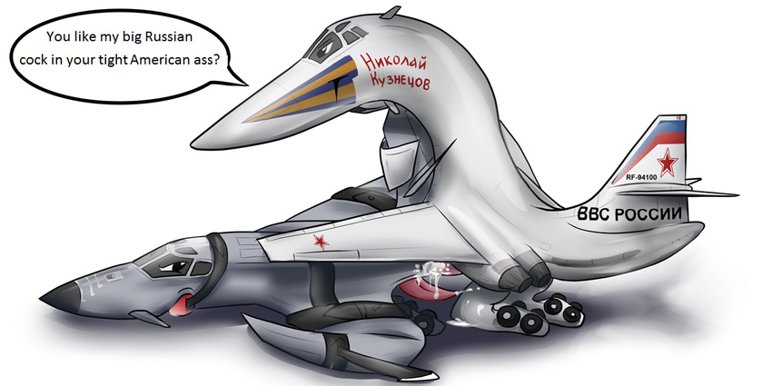 aircraft airplane american humor inanimate rockwell_b-1_lancer russian snowll technophilia tu-160