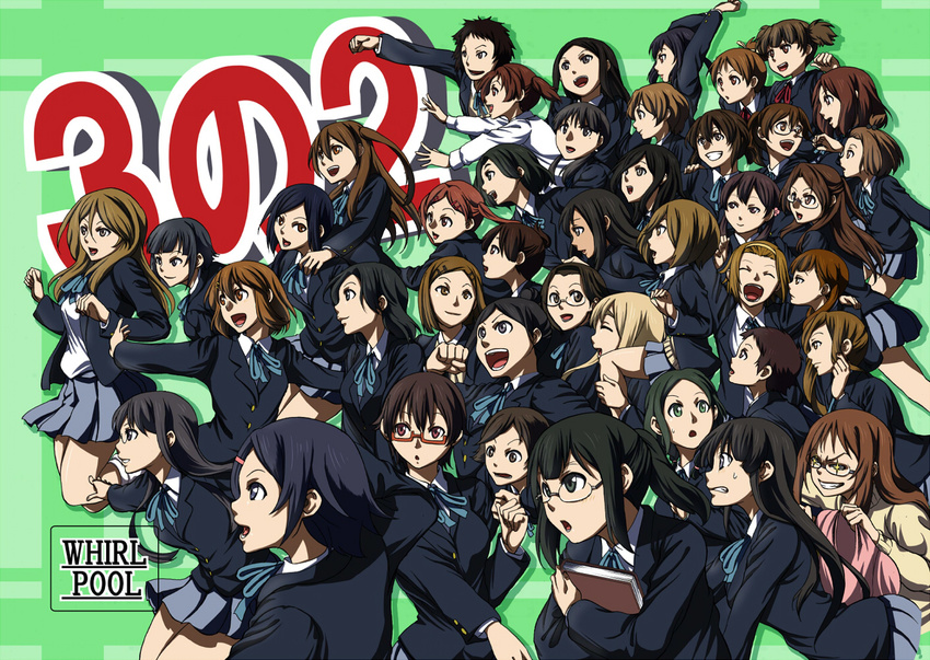 akiyama_mio black_eyes black_hair blonde_hair blue_eyes brown_eyes brown_hair chikada_haruko endou_michiko everyone extra glasses hirasawa_ui hirasawa_yui iida_keiko k-on! kikuchi_tae kimura_fumie kinoshita_shizuka koiso_tsukasa kotobuki_tsumugi long_hair makigami_kimiko manabe_nodoka matsumoto_mifuyu miura_kazuko miyamoto_akiyo multiple_girls nakajima_nobuyo nakanishi_toshimi nakano_azusa nojima_chika okada_haruna oota_ushio ponytail saeki_mika sakuma_hideko sakuragaoka_high_school_uniform sakurai_natsuka sano_keiko sasaki_youko satou_akane school_uniform shibaya_toshimi shima_chizuru shimizu_kyouko short_hair sunahara_yoshimi suzuki_jun tachibana_himeko tainaka_ritsu takahashi_fuuko taki_eri tsuchiya_ai twintails tyotyotyori wajima_maki wakaouji_ichigo yada_masumi yamanaka_sawako