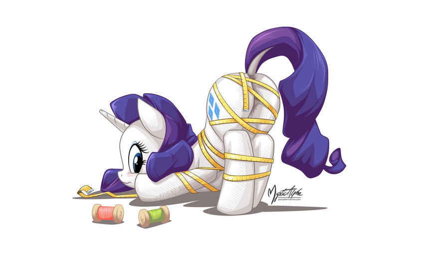 2014 butt equine female feral friendship_is_magic horn mammal my_little_pony mysticalpha rarity_(mlp) solo unicorn