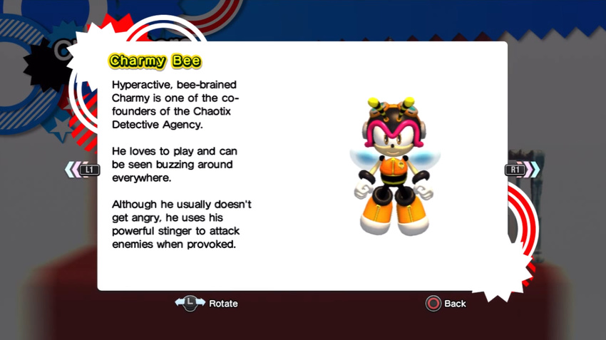 arthropod bee character_profile charmy_bee insect profile sega sonic_(series) sonic_generations sonic_the_hedgehog