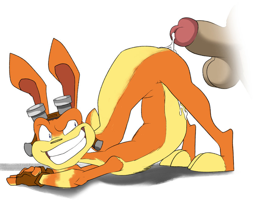 balls cum daxter gay jak_and_daxter jerseydevil male penis plain_background