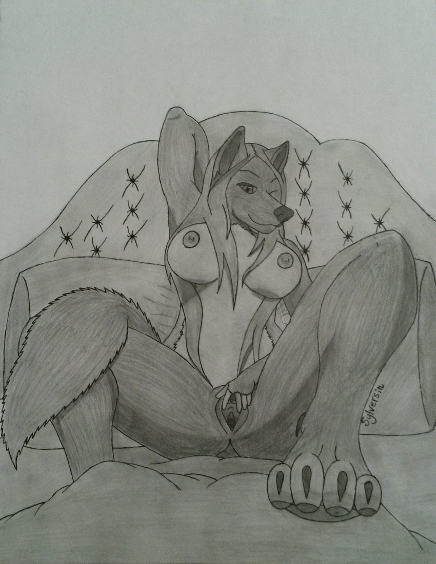 bed booby boody breasts butt canine f/solo female fur hindpaw invalid_color invalid_tag kendo's kendowolf kinky love mammal naughty nipples nude paws pussy scale seduction seductive series solo story sylversin timber wet wolf