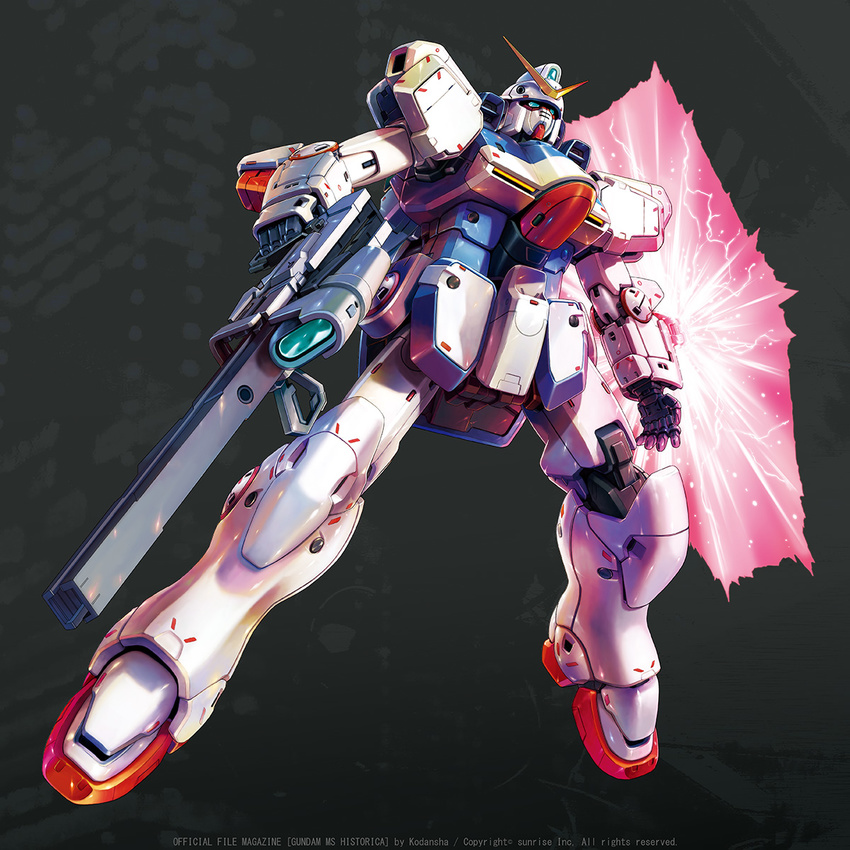 beam_shield energy_gun gundam highres mecha no_humans official_art oga_mecha promotional_art realistic science_fiction v_gundam victory_gundam weapon