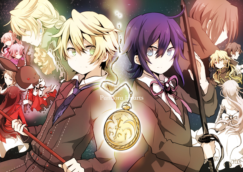 6+boys alice_(pandora_hearts) b-rabbit black_hair blonde_hair blue_eyes boots bow braid brown_hair cape capelet choker closed_eyes detached_sleeves dress earrings elliot_nightray flower formal frills gilbert_nightray glasses gloves green_eyes grey_hair hair_over_one_eye heterochromia highres jack_vessalius jewelry leo_(pandora_hearts) long_hair multiple_boys multiple_girls necktie open_mouth oswald_baskerville oz_vessalius pandora_hearts ponytail purple_eyes red_eyes ribbon rose ryukadomatsu sharon_rainsworth short_hair silver_hair smile suit very_long_hair vincent_nightray white_hair will_of_the_abyss xerxes_break yellow_eyes