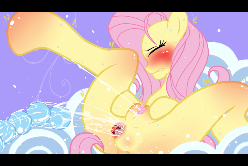 anal anal_insertion anal_penetration blush female fluttershy_(mlp) friendship_is_magic insertion masturbation my_little_pony penetration pussy pussy_juice solo zat