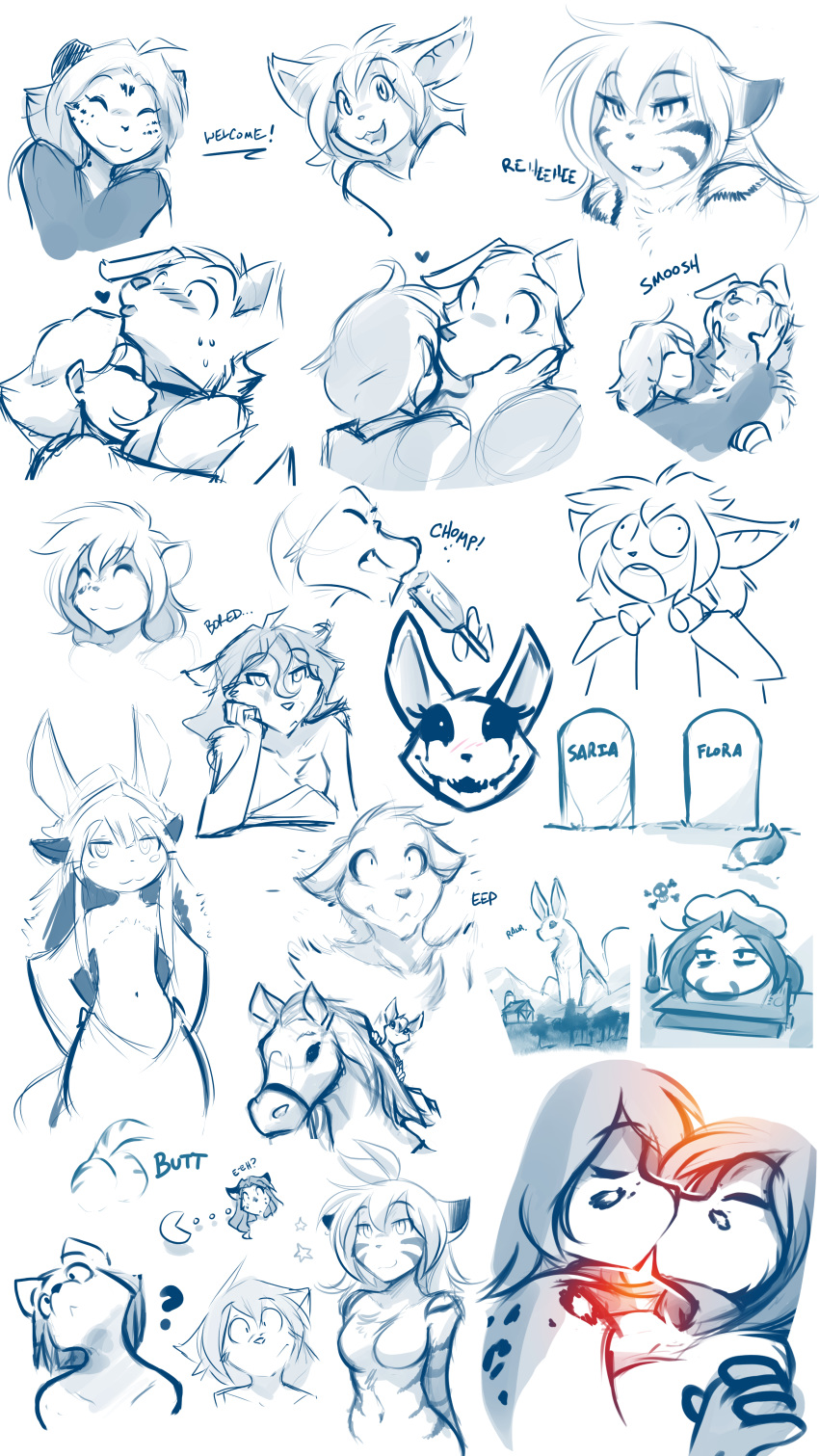 2018 :3 ? absurd_res animal_humanoid anthro basitin blush blush_stickers bored breasts butt canine chest_tuft clothed clothing colin_(twokinds) dialogue digital_media_(artwork) dog equine eyes_closed featureless_breasts feline female female/female flora_(twokinds) food fox hair hand_on_cheek happy hi_res hollow_(species) horse hug human humanoid hybrid interlocked_fingers kathrin_(twokinds) keidran kissing lagomorph laura_(twokinds) leopard leopard_spots looking_at_viewer macro made_in_abyss madelyn_adelaide maeve_(twokinds) male male/female mammal mrs._nibbly nanachi nuzzling open_mouth open_smile pac-man pac-man_(series) popsicle rodent roselyn_(twokinds) samantha_potts simple_background sketch_page smile snow_leopard sound_effects spot_color spots squirrel sweat sweatdrop sythe_(twokinds) teeth text tiger tiger_stripes tom_fischbach tombstone tongue tongue_out topless tuft twokinds video_games waddling_head webcomic whiskers wolf