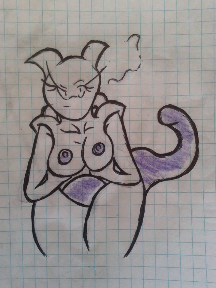 2014 at breasts female looking mewtwo nintendo pok&eacute;mon solo video_games viewer
