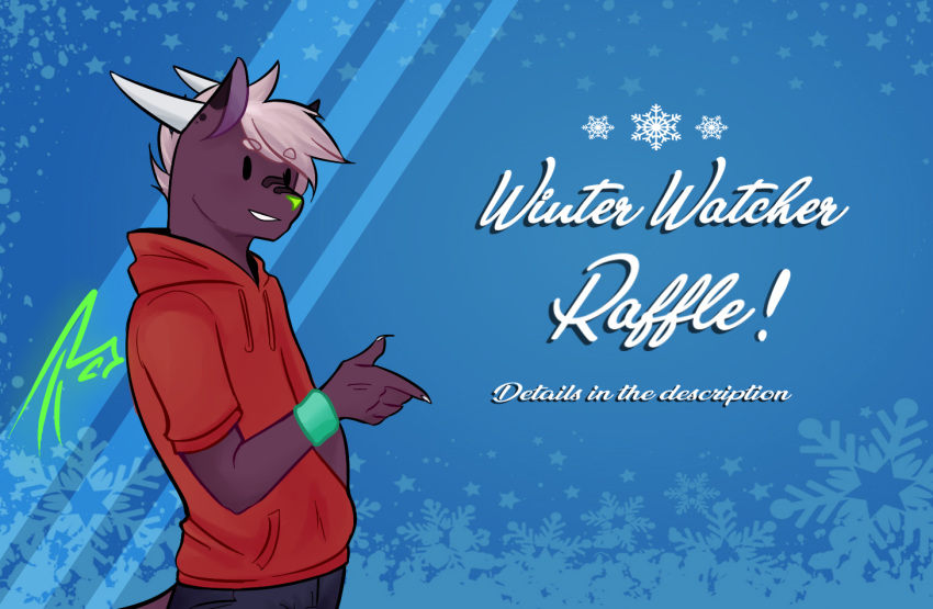 2018 canine contest digital_media_(artwork) draco-canine dragon drahxis drahxis_(draco-canine) fluffy hybrid male mammal raffle winter