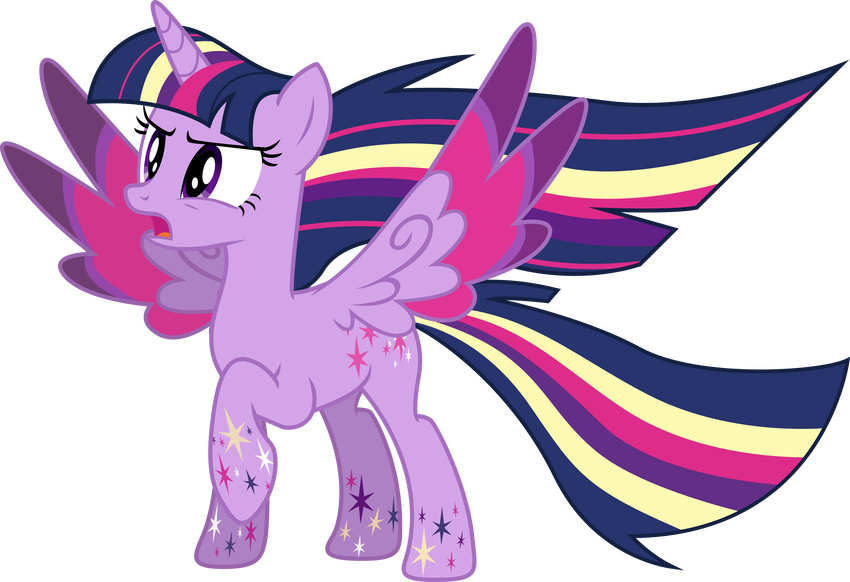 2014 absurd_res alpha_channel cutie_mark equine female feral friendship_is_magic fur hair hi_res horn mammal multi-colored_hair my_little_pony purple_eyes purple_fur smile solo theshadowstone twilight_sparkle_(mlp) winged_unicorn wings