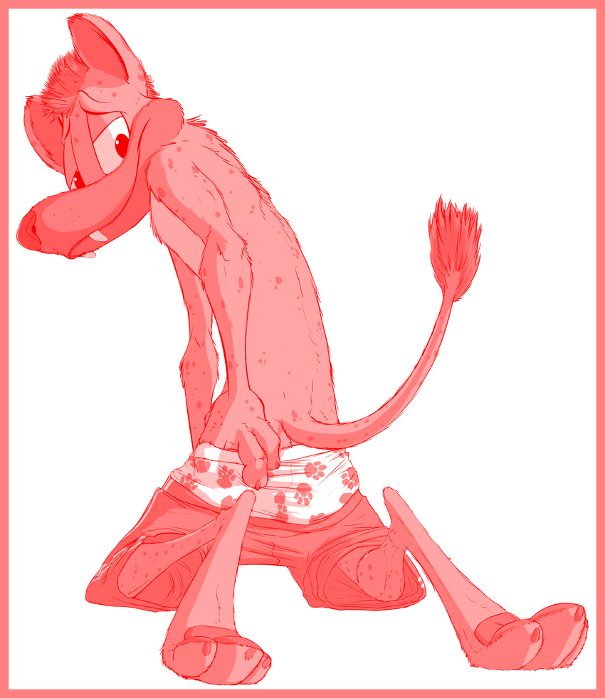 boxers butt clothing hyena mammal sagging shorts underwear weaselgrease