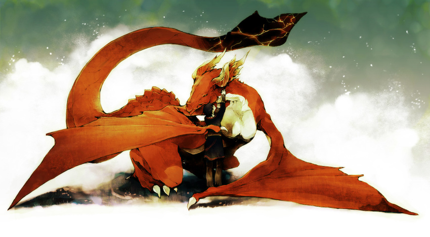 angel_(drag-on_dragoon) bad_id bad_pixiv_id caim claws drag-on_dragoon dragon dragon_wings horns jawaco lord_of_vermilion tail wings