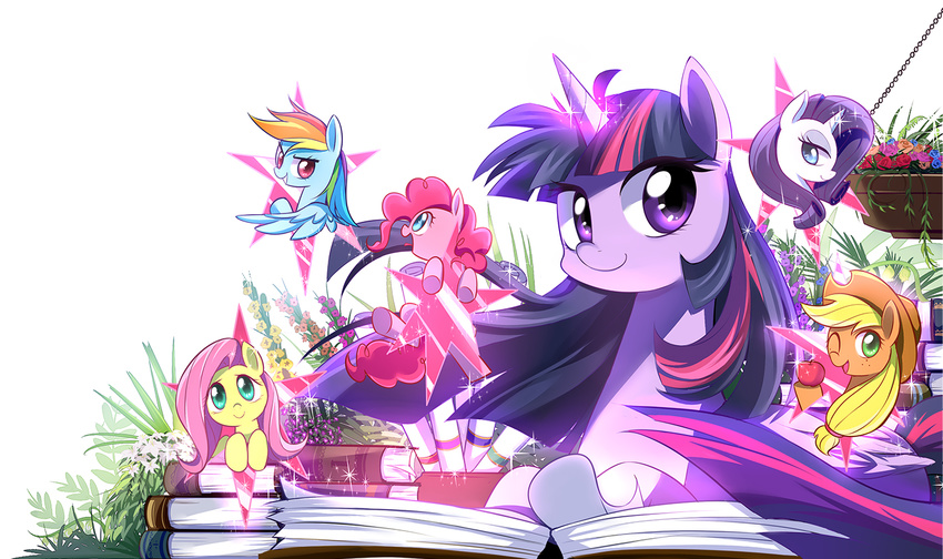 book caibao commentary_request fluttershy my_little_pony my_little_pony_friendship_is_magic no_humans pinkie_pie rainbow_dash rarity twilight_sparkle