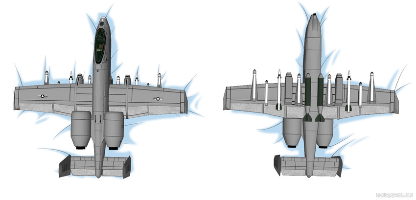 a-10_thunderbolt_ii airplane artist_request bed dakimakura highres humor military no_humans plane simple_background upside-down what