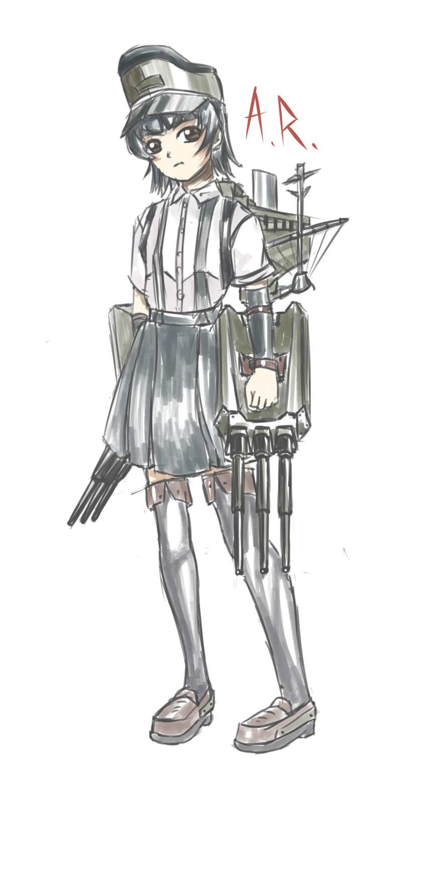 absurdres highres kantai solo stubbornai