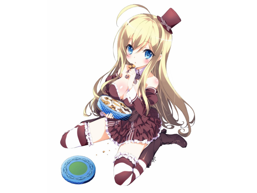 blonde_hair blue_eyes breasts chocolat_(noucome) ore_no_nounai_sentakushi_ga_gakuen_love-comedy_wo_senryoku_de_jama_shiteru