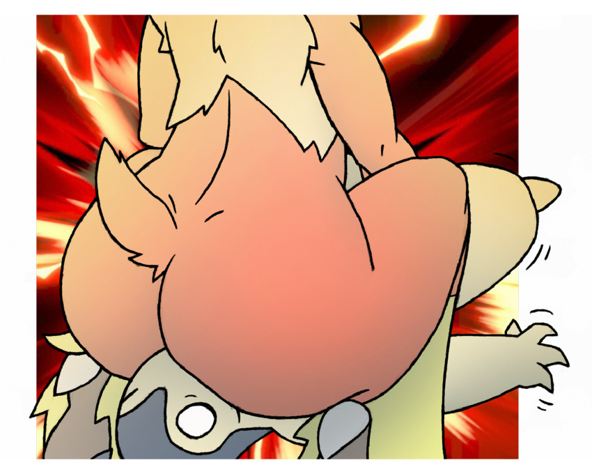 anthro big_butt blaziken butt butt_squish crouching duo face_in_ass facesitting feet female gbwarpzone generation_2_pokemon generation_3_pokemon hi_res juniper_(potoobrigham) male male/female nintendo pokemon pokemon_(species) red_butt shocked_expression sitting_on_another squish struggling talons toes typhlosion