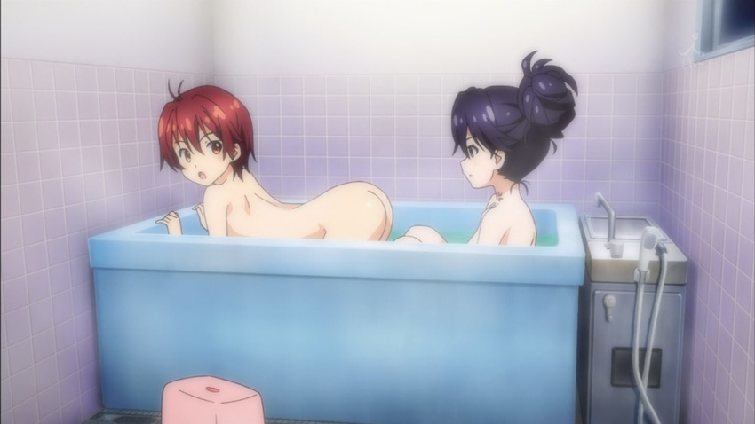 2girls ass bath isshiki_akane kuroki_rei multiple_girls nude tagme vividred_operation