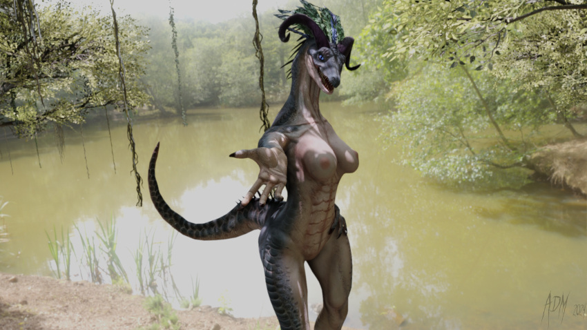 16:9 3d_(artwork) 4k absurd_res adm animal_humanoid anthro breasts digital_media_(artwork) female games_workshop hi_res humanoid lizardman lizardman_(warhammer) reptile reptile_humanoid scalie scalie_humanoid sega solo tail total_war:_warhammer warhammer_(franchise) warhammer_fantasy widescreen zalthara