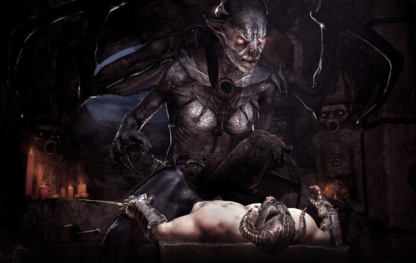 breasts cgi domination dovahkiin duo female female_domination horn human interspecies larger_female male mammal nipples penetration penis redazo sitting size_difference source_filmmaker straight the_elder_scrolls the_elder_scrolls_v:_skyrim vaginal vaginal_penetration vampire video_games wings