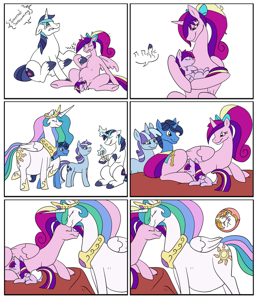 age_difference bandage birth breastfeeding diaper dragga equine fan_character female feral friendship_is_magic group horn horse internal light male mammal my_little_pony night nuzzling pain pony pregnant prince prince_blueblood_(mlp) princess princess_cadance_(mlp) princess_celestia_(mlp) pussy rebirth regression royalty screaming shining_armor_(mlp) transformation twilight_velvet_(mlp) winged_unicorn wings