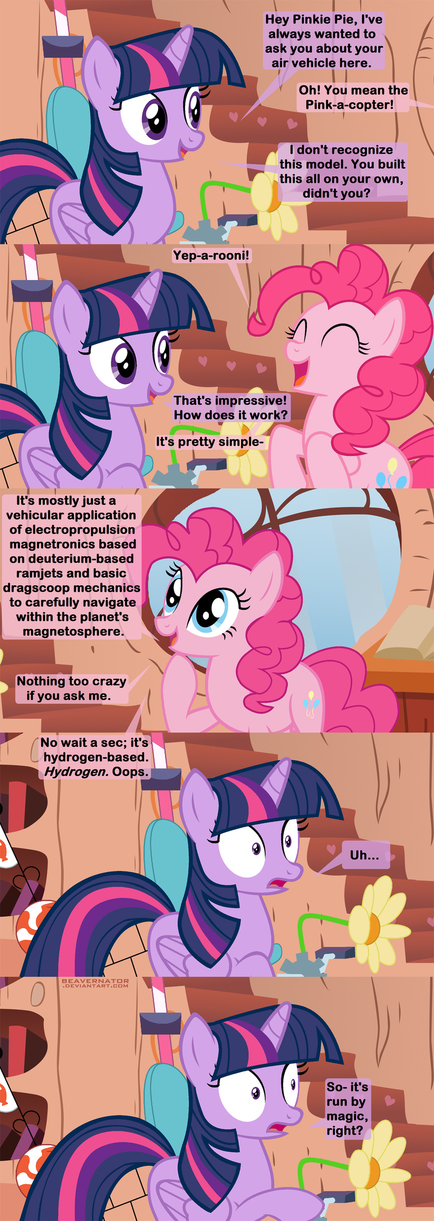 2015 beavernator comic cute dialogue earth_pony english_text equine female feral friendship_is_magic horn horse mammal my_little_pony pinkie_pie_(mlp) pony text twilight_sparkle_(mlp) winged_unicorn wings