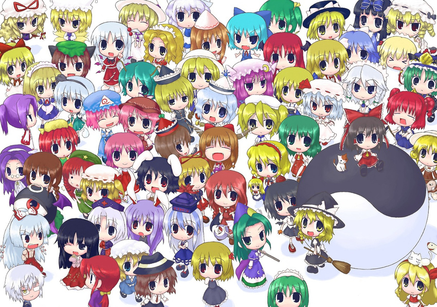 &gt;:) &gt;_&lt; :&lt; :d ^_^ alice_margatroid alice_margatroid_(pc-98) angry animal animal_ears animal_on_head antennae apron arm_up asakura_rikako ascot asymmetrical_clothes bat_wings black_eyes black_hair black_wings blonde_hair blue_eyes blue_hair bow braid broom brown_hair bunny_ears cat cat_on_head chen chibi china_dress chinese_clothes cirno closed_eyes crescent detached_sleeves dress drill_hair drooling ellen elly everyone evil_eye_sigma eyeball fang flandre_scarlet fox_tail fujiwara_no_mokou gap gengetsu glasses green_eyes green_hair hair_bobbles hair_bow hair_ornament hair_ribbon hair_tubes hairband hakurei_reimu halo hat head_wings hong_meiling horn_ribbon horns houraisan_kaguya ibuki_suika inaba_tewi japanese_clothes kamishirasawa_keine kana_anaberal kasema_yukinari kataginu kazami_yuuka kimono kirisame_marisa kitashirakawa_chiyuri koakuma konpaku_youmu konpaku_youmu_(ghost) kotohime kurumi_(touhou) letty_whiterock lily_white long_hair luize luna_child lunasa_prismriver lyrica_prismriver mai_(touhou) maid maid_headdress maribel_hearn medicine_melancholy meira merlin_prismriver mima mimi-chan morichika_rinnosuke mugetsu multicolored_hair multiple_girls multiple_tails mystia_lorelei necktie okazaki_yumemi on_head one_eye_closed open_mouth orange_(touhou) patchouli_knowledge pink_eyes pink_hair plaid plaid_skirt plaid_vest pointing ponytail purple_hair red_eyes red_hair reisen_udongein_inaba ribbon rika_(touhou) rumia ruukoto saigyouji_yuyuko sara_(touhou) scythe shameimaru_aya shanghai_doll shinki short_hair silver_hair skirt skirt_set smile sokrates_(touhou) staff star_sapphire sunny_milk tail tokin_hat touhou touhou_(pc-98) triangle_mouth twin_braids twintails usami_renko v-shaped_eyebrows vest white_hair wings witch_hat wriggle_nightbug yagokoro_eirin yakumo_ran yakumo_yukari yellow_eyes yin_yang yuki_(touhou) yumeko