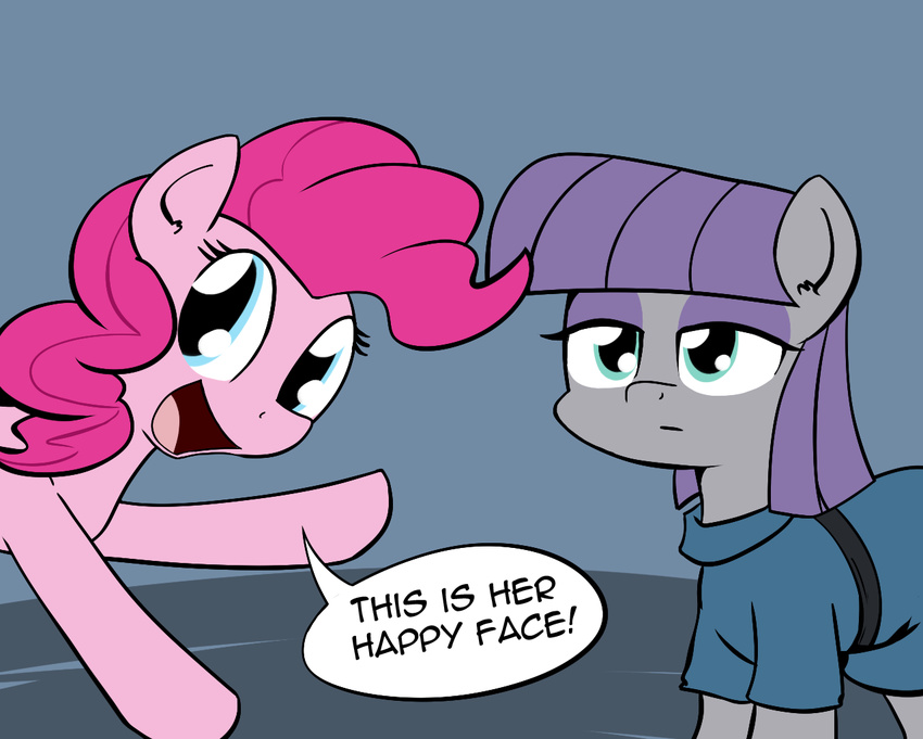 2014 blue_eyes dress duo english_text equine female friendship_is_magic frock hair happy horse mammal maud_pie_(mlp) my_little_pony pink_hair pinkie_pie_(mlp) pony purple_hair sibling sisters text whatsapokemon