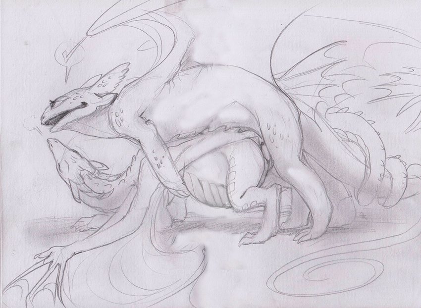 2014 acidapluvia all_fours breeding byzil check_mark claws doggystyle dragon duo female feral feral_on_feral fin from_behind horn how_to_train_your_dragon male night_fury penetration penis plain_background pregnant pussy reptile scalie sex sketch straight tails_intertwined vaginal vaginal_penetration white_background wings