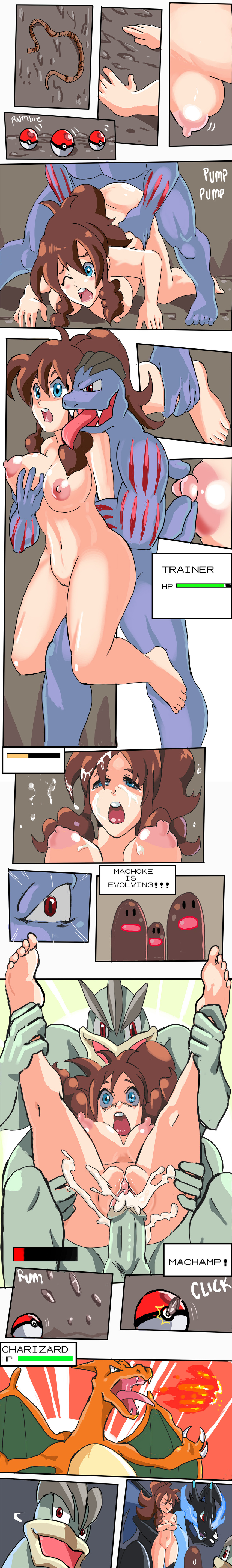 2014 anthro black_eyes blue_body blue_eyes bound breasts brown_body brown_hair butt charizard comic cum cum_in_pussy cum_inside diglett english_text evolution female fire forced from_behind green_eyes group hair health_bar human human_on_anthro humanoid interspecies machamp machoke male mammal mega_charizard mega_evolution muscles nintendo nipples nucannon nude open_mouth orange_body penetration penis pok&eacute;ball pok&eacute;mon pok&eacute;philia pussy rape red_eyes red_nose rope scalie sex stand_and_carry_position standing straight tears text tongue tongue_out vaginal vaginal_penetration video_games wings