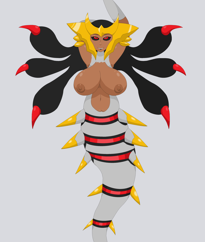 big_breasts breasts elfdrago female gina giratina huge_breasts legendary_pok&eacute;mon naga nintendo nipples nude pok&eacute;mon pussy solo video_games