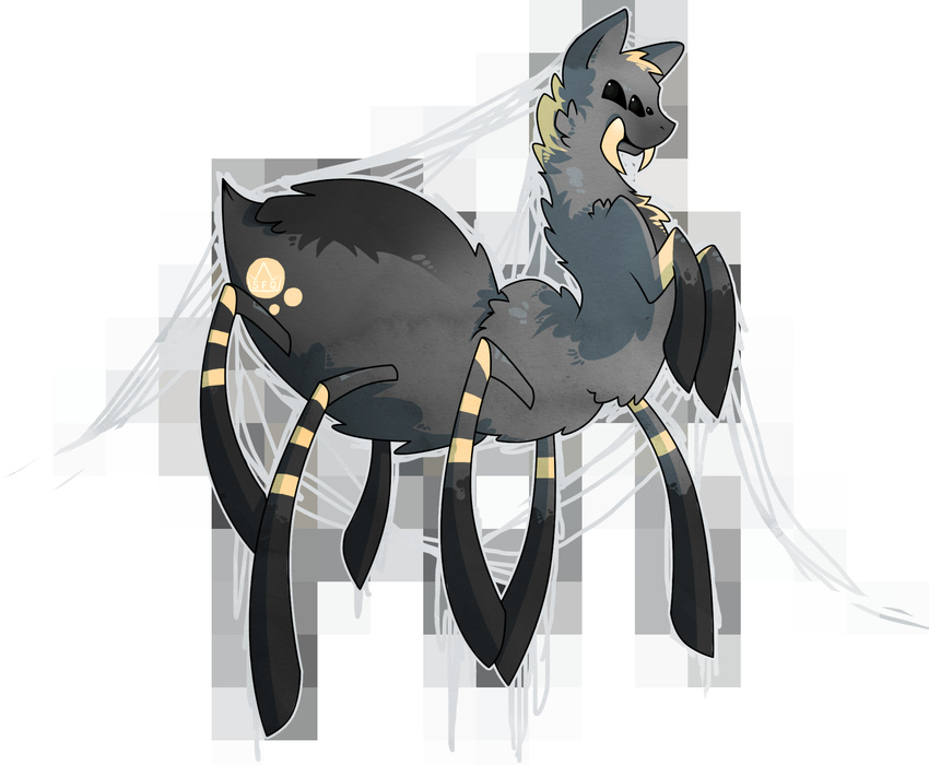 2012 alpha_channel arachnid arthropod drider equine fangs fur horse male mammal my_little_pony plain_background pony solo spider standing stickfigurequeen transparent_background