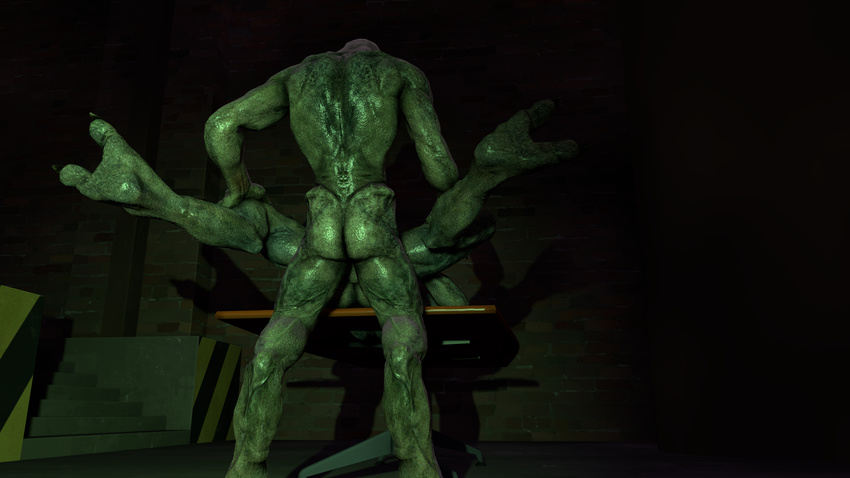 3d alien ambiguous_gender backsack balls butt duo eisenknurren halo_(series) hi_res lying male missionary_position on_back penetration sangheili sex video_games wallpaper