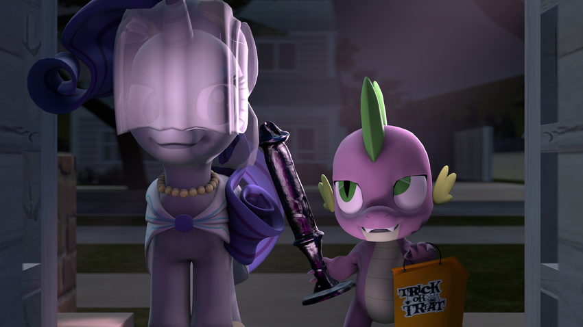 dildo dragon duo equine female feral friendship_is_magic horse male mammal my_little_pony pony rarity_(mlp) scalie sex_toy spike_(mlp) thefemininesangheili
