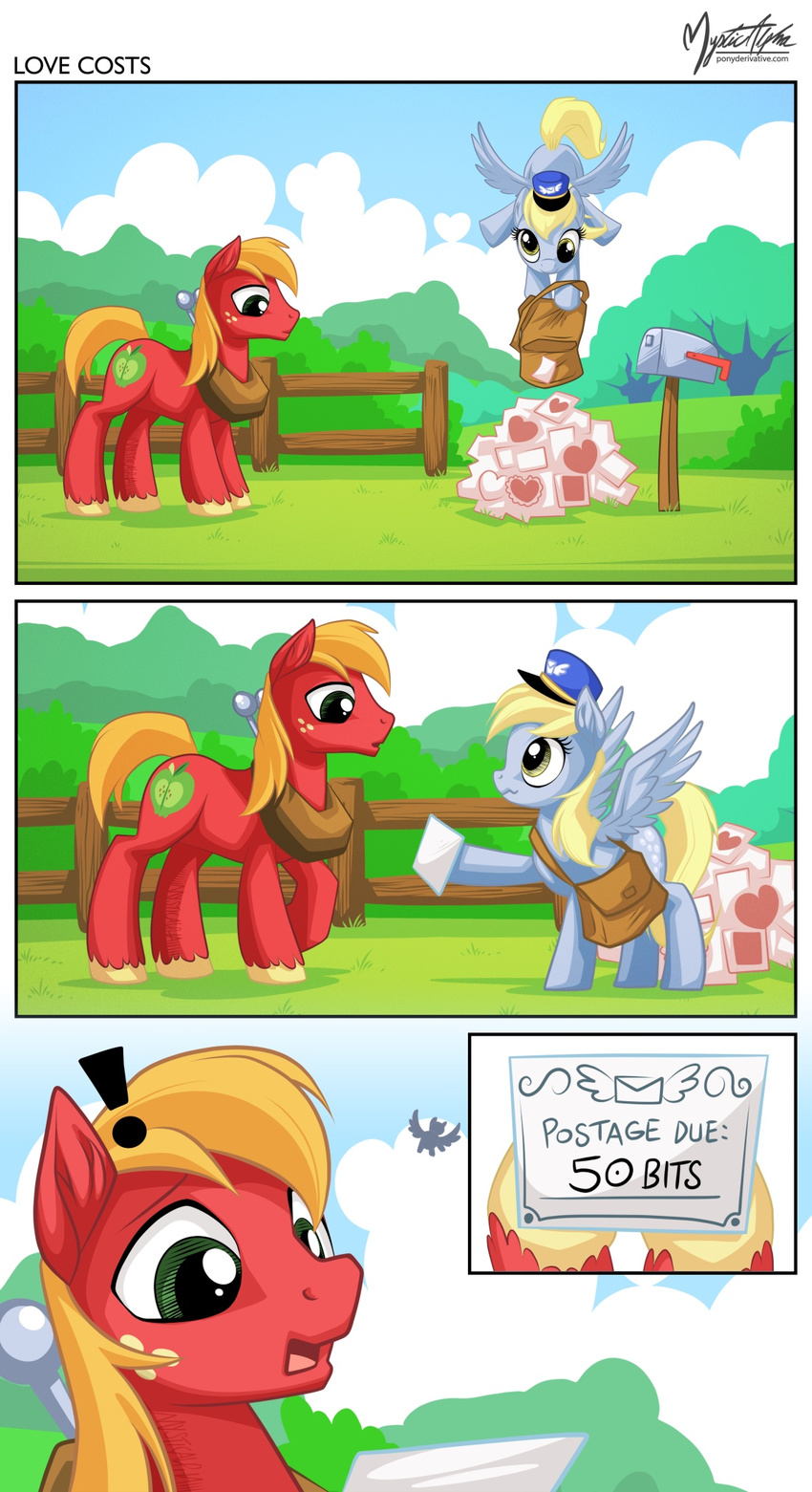 ! 2015 big_macintosh_(mlp) cute derpy_hooves_(mlp) earth_pony equine female feral friendship_is_magic holidays horse male mammal my_little_pony mysticalpha pegasus pony valentine's_day wings