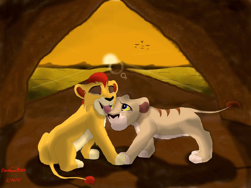 birds cub darthmaul1999 disney feline female kenta lion love male mammal nia sunrise the_lion_king young