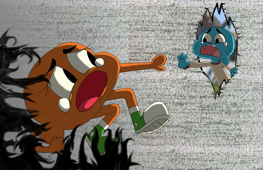 darwin_watterson gumball_watterson mejicanomakessmut the_amazing_world_of_gumball vinoda