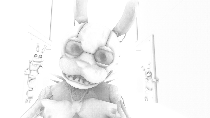 artist_spider26 bonnie bonnie_(fnaf) drawkill_bonnie five_nights_at_freddy's five_nights_at_freddy's_2 lagomorph looking_at_viewer machine male mammal mechanical rabbit robot smile spider26