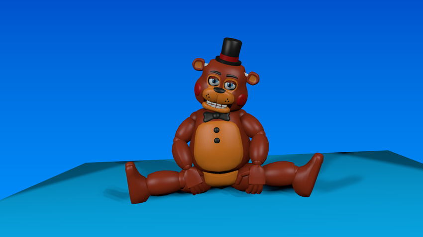 animatronic anthro bear blender blender3d bow_tie cgi five_nights_at_freddy's five_nights_at_freddy's_2 hat looking_at_viewer machine male mammal mechanical robot source_filmmaker spreading top_hat toy_freddy_(fnaf) video_games yoshi33866
