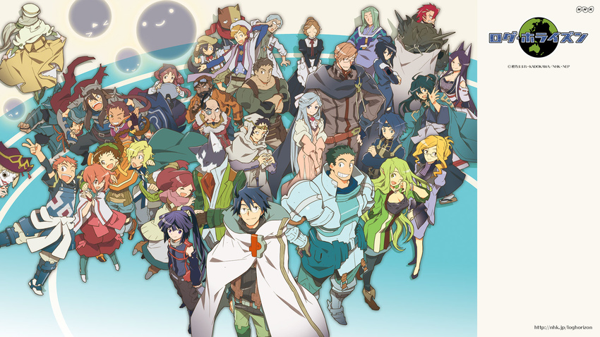 6+girls akaneya_ichimonjinosuke akatsuki_(log_horizon) armor blonde_hair blue_eyes blue_hair braid brown_eyes brown_hair cape characin crusty_(log_horizon) darielle dress glasses gloves hara_kazuhiro henrietta_(log_horizon) highres isaac_(log_horizon) isuzu_(log_horizon) log_horizon long_hair lunderhaus_cord marielle_(log_horizon) michitaka_(log_horizon) minori_(log_horizon) multiple_boys multiple_girls naotsugu_(log_horizon) nazuna_(log_horizon) nureha nyanta_(log_horizon) official_art ponytail purple_hair re_gan reinesia_el_arte_cowen rikopin_(log_horizon) roderick_(log_horizon) serara shiroe short_hair shouryuu_(log_horizon) silver_hair soujirou_seta takayama_misa touya_(log_horizon) wallpaper woodstock_w