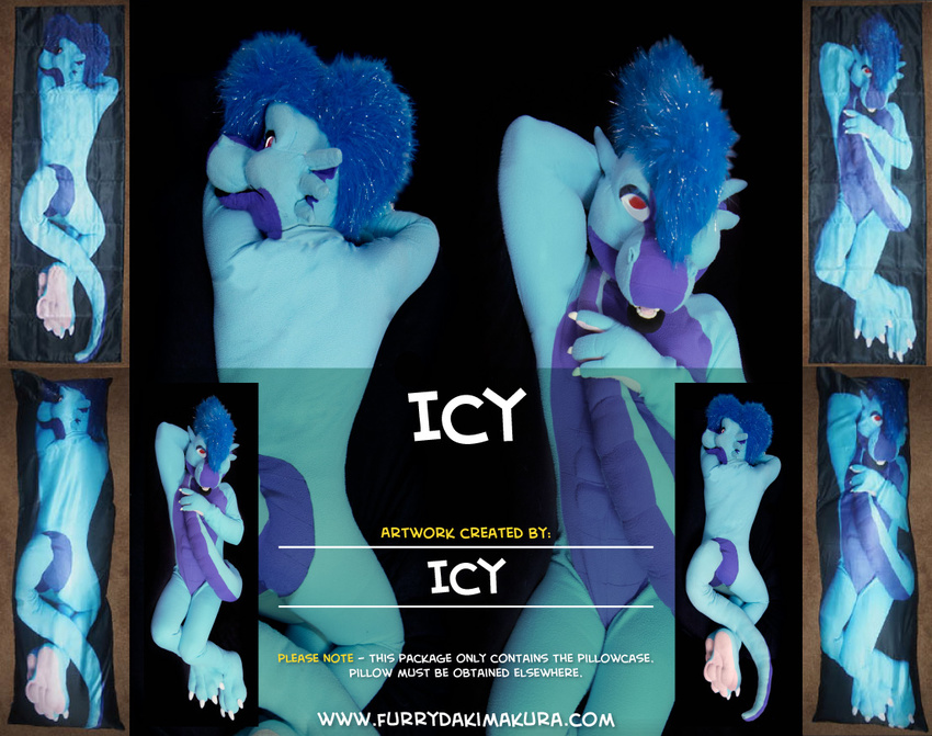 2015 abs advertisement annoying_watermark anthro claws dakimakura dragon english_text feet fursuit hair icy looking_at_viewer male open_mouth scalie text watermark