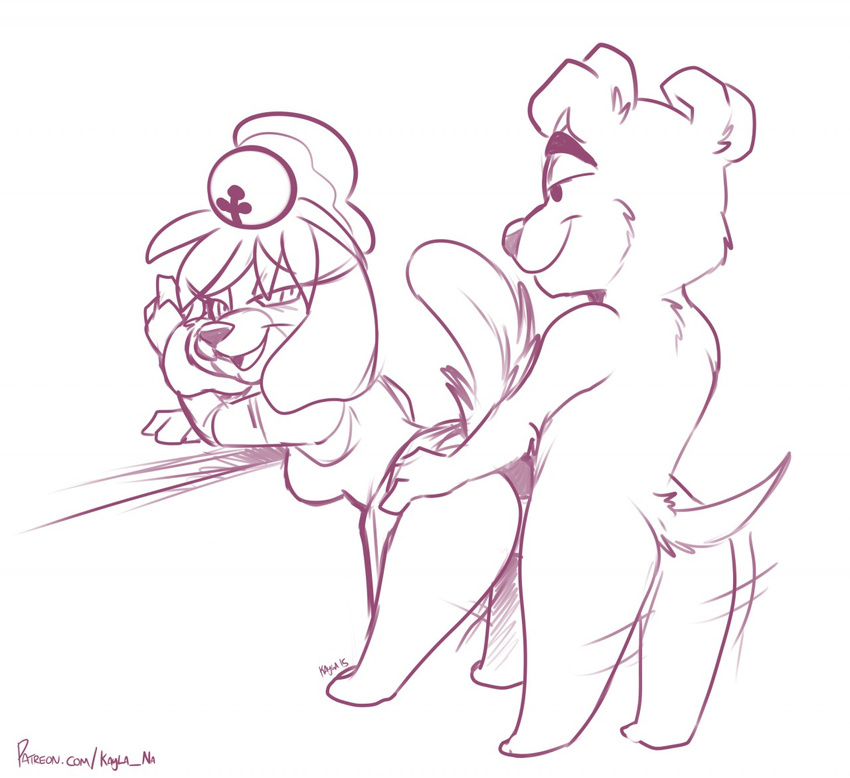 2015 animal_crossing anthro breasts butt canine dog erection female isabelle_(animal_crossing) kayla-na kk_slider_(animal_crossing) male male/female mammal nintendo penetration penis sex video_games