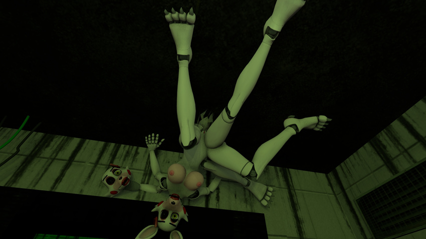 3d breasts female five_nights_at_freddy's humor machine mammal mangle_fnaf mechanical nipples robot spider26 video_games