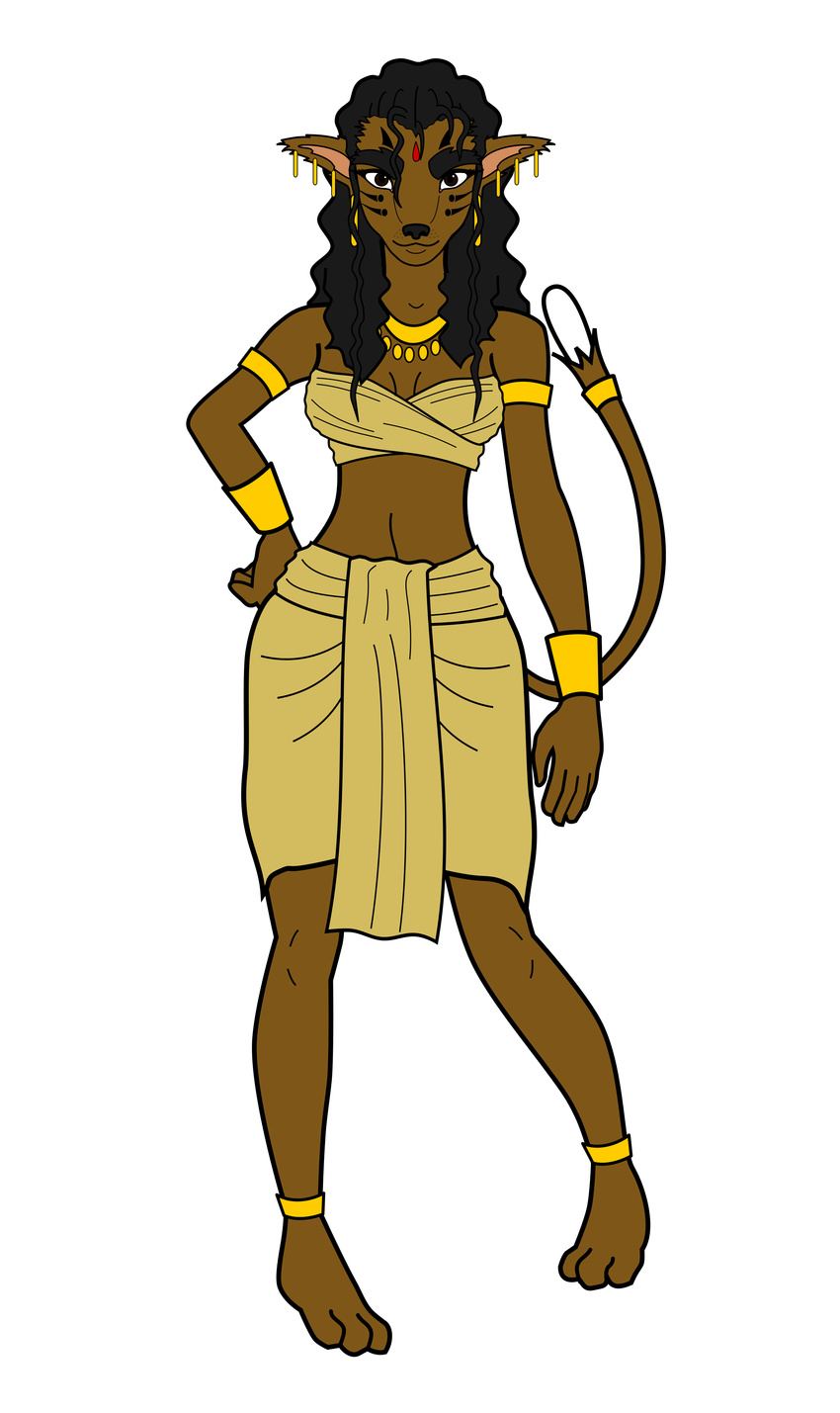 abun ancient animal_ears anthro barefoot cat cat_ears catgirl cub curly_hair digital_media_(artwork) emer exotic feline female hair hybrid jewelry jewels kingdom_of_abun mammal nahara nahara_the_servant nakti necklace planet_nakti teenager tribal tribal_markings vpn wavy_hair young young_girl