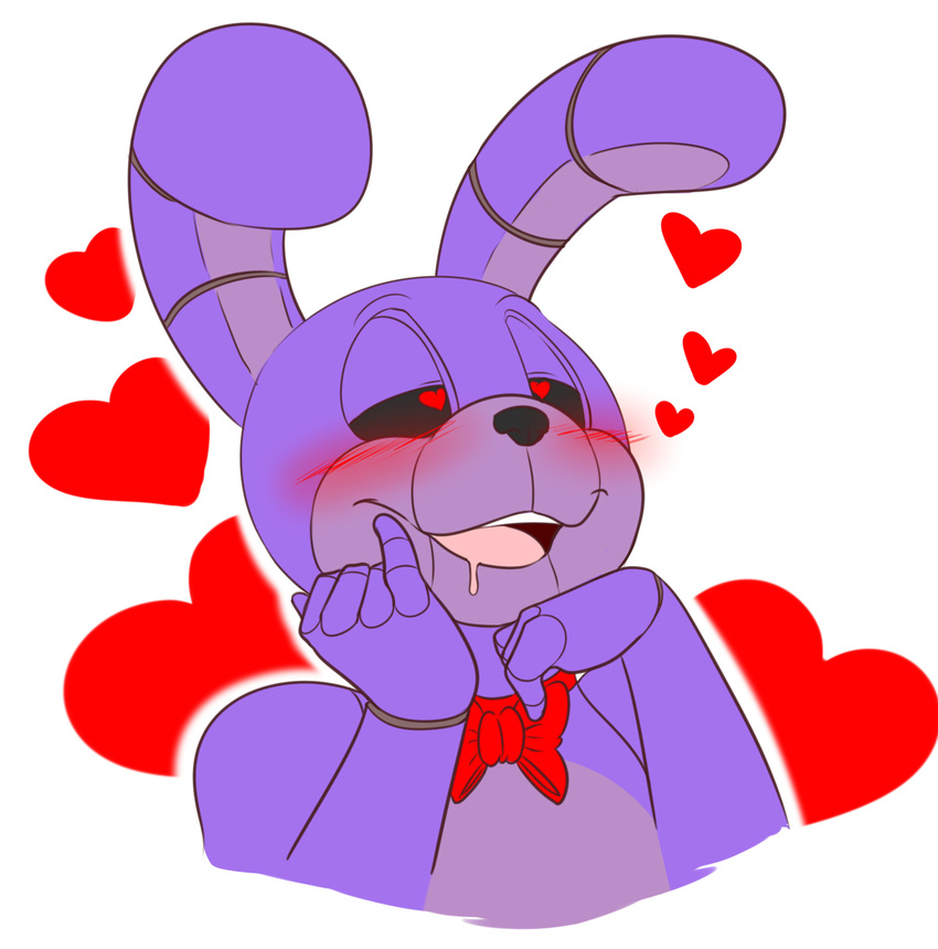 &lt;3 &lt;3_eyes animatronic blush bonnie_(fnaf) bubble_kitten17 five_nights_at_freddy's lagomorph machine mammal mechanical rabbit robot video_games