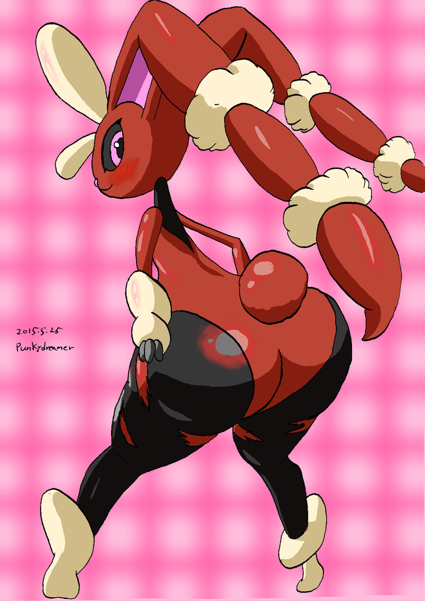 anthro blush butt female lopunny mega_evolution mega_lopunny nintendo pok&eacute;mon punkydreamer video_games